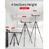 Jmary KP-2207 Multi-Functional Professional Tripod Stand with Camera Phone Holder - Black